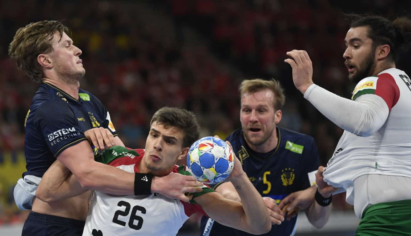 Portugal perde com Suécia e despede-se das meias-finais do Europeu de andebol