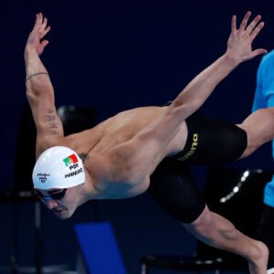 Português&nbsp;Diogo Ribeiro campeão mundial nos 50 mariposa