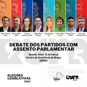 RUM promove derradeiro debate entre candidatos pelo círculo eleitoral de Braga