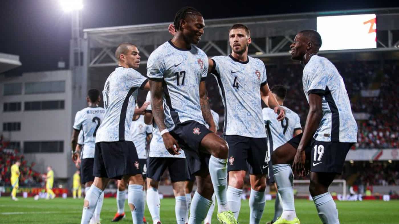 Portugal vence Suécia no primeiro jogo de preparação para o Euro2024