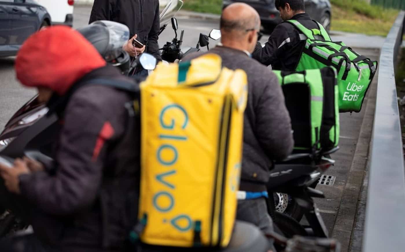Estafetas da Uber, Glovo e Bolt param hoje à noite