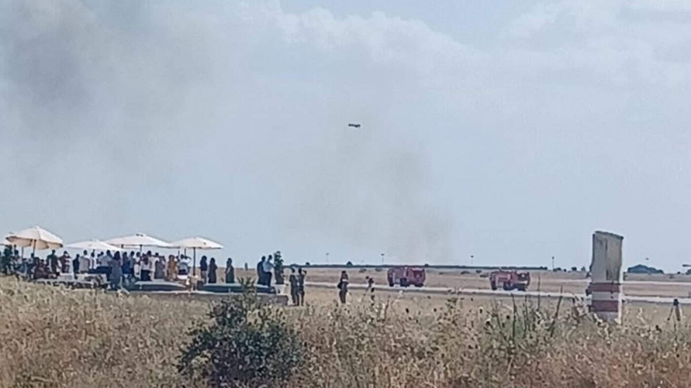 Dois aviões colidem e despenham-se no festival aéreo em Beja