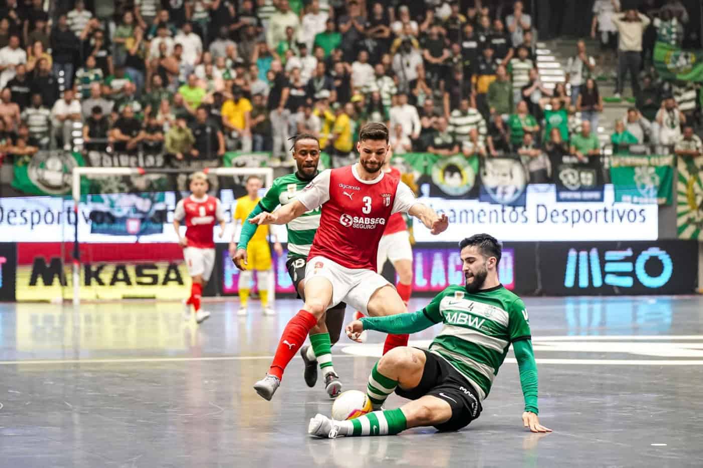SC Braga derrotado diante do Sporting no primeiro jogo da final da Liga Placard