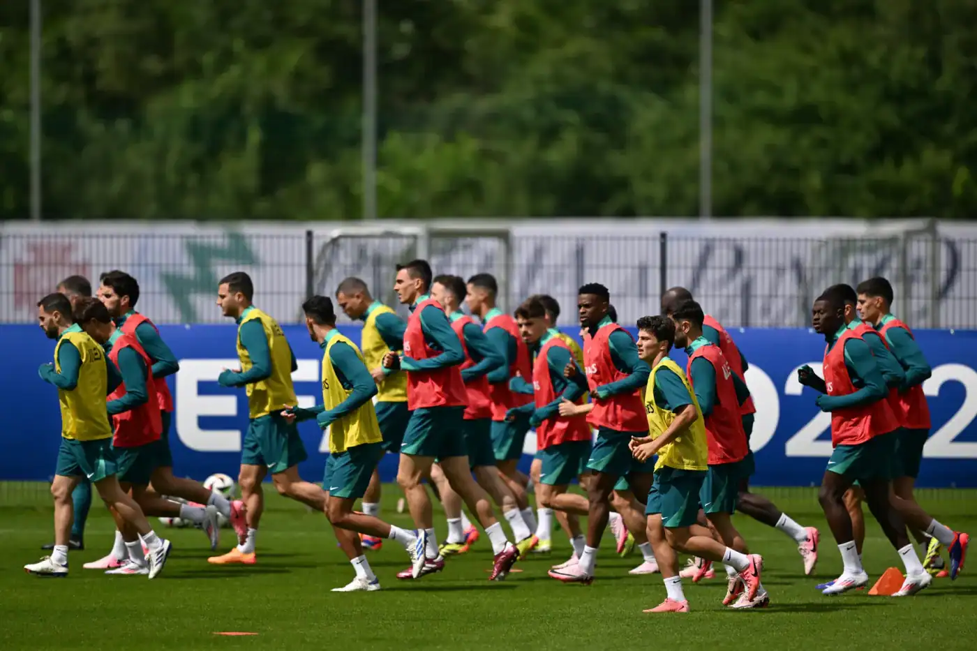Portugal faz último treino antes do encontro do Euro2024 com a Geórgia