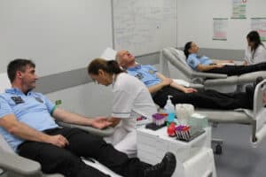 Agentes da PSP realizam doação de sangue em Braga