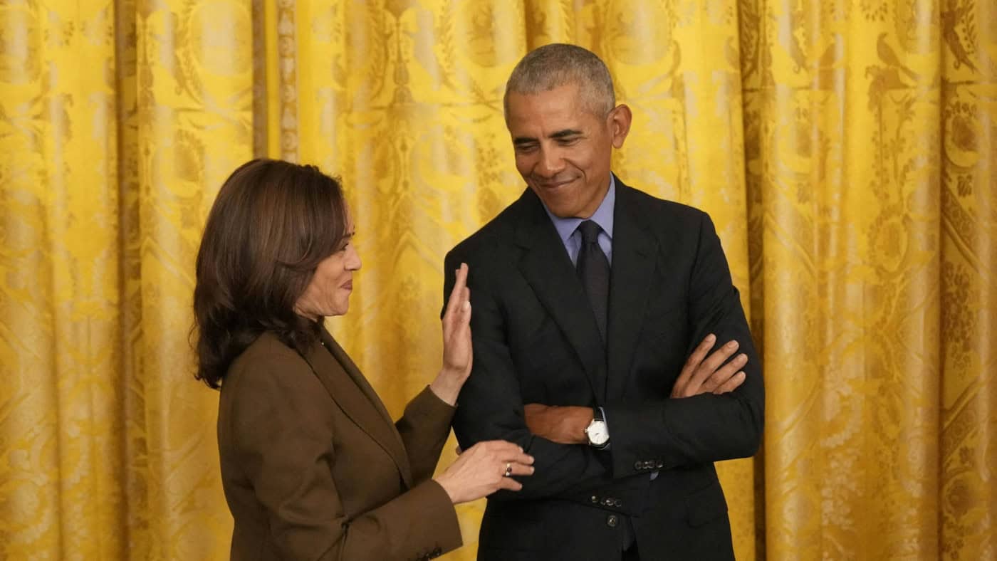 Barack e Michelle Obama declaram apoio a Kamala Harris&nbsp;