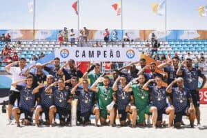 SC Braga sagra-se tetracampeã nacional de futebol de praia e chega aos nove campeonatos&nbsp;