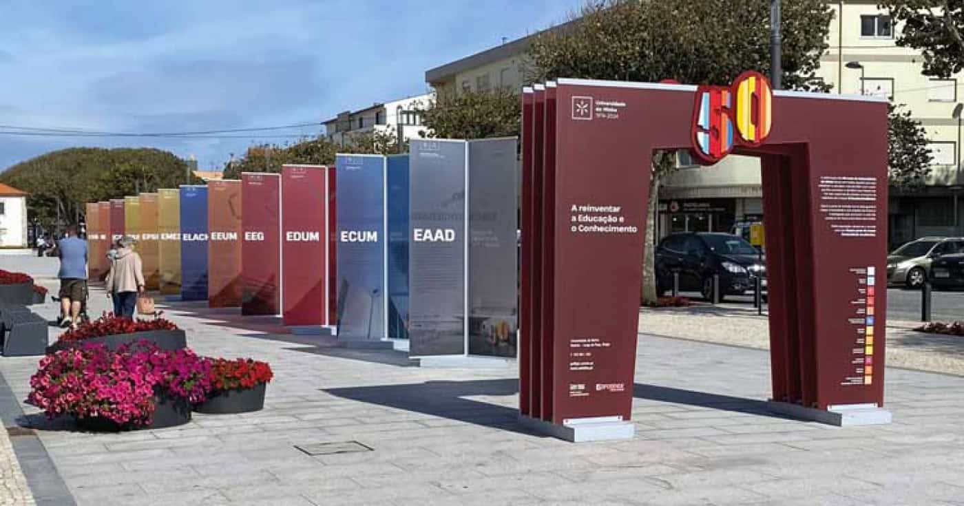 Exposição itinerante dos 50 Anos da UMinho chega ao Município de Esposende&nbsp;&nbsp;