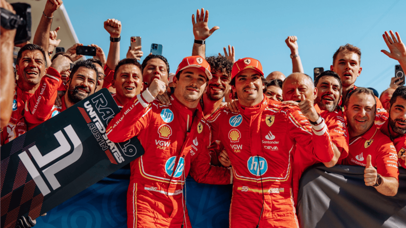 Ferrari faz dobradinha no Grande Prémio dos Estados Unidos de Fórmula 1