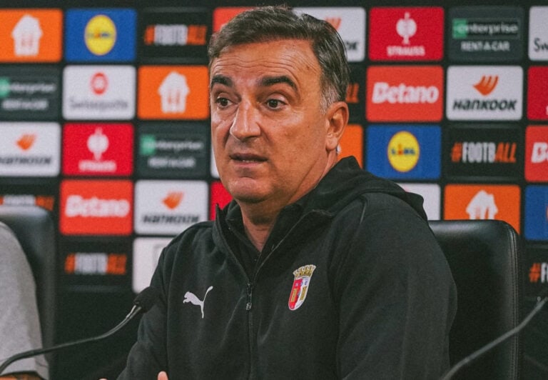 Carvalhal fala em jogo "ingrato" em que o SCB perdeu mas merecia ganhar