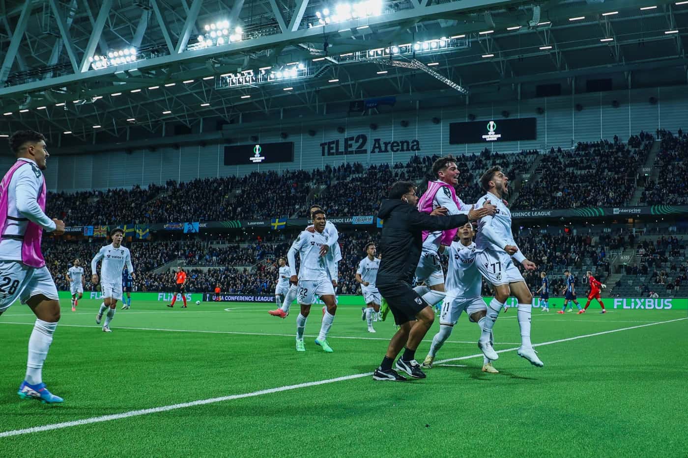 Vitória SC vence Djurgarden e bate recorde em competições europeias