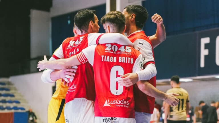 SC Braga joga hoje derradeira partida da fase de grupos&nbsp;da UEFA Futsal Champions League