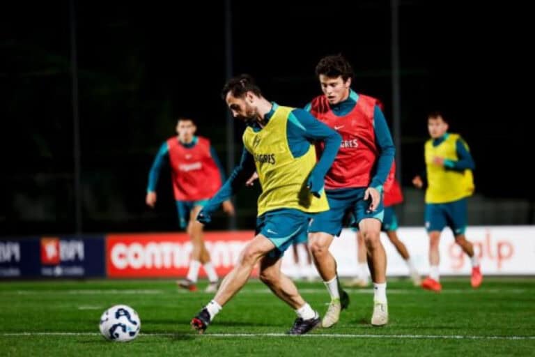 Portugal faz último treino na Cidade do Futebol com Palhinha em dúvida&nbsp;
