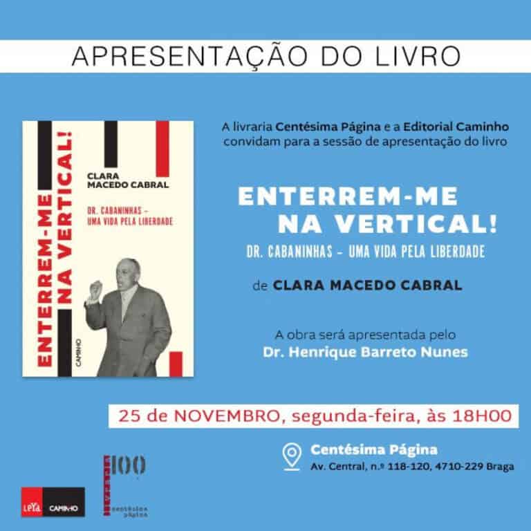 Obra sobre Dr. Cabaninhas, "Enterrem-me na Vertical" apresentada hoje na Centésima Página