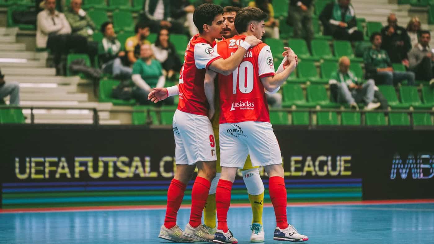 SC Braga entra com o pé direito na&nbsp;Ronda de Elite da Liga dos Campeões de Futsal