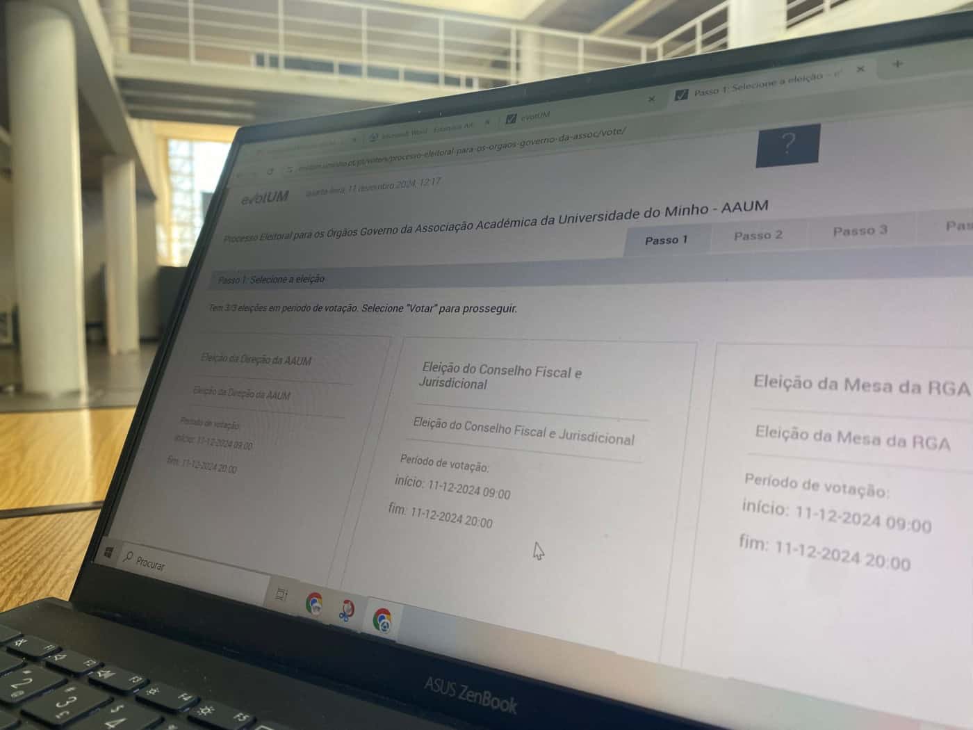 Eleições AAUMinho. 1100 estudantes votaram até às 13H