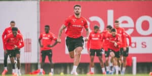 SCB treinou em Braga e viaja esta tarde para Roma