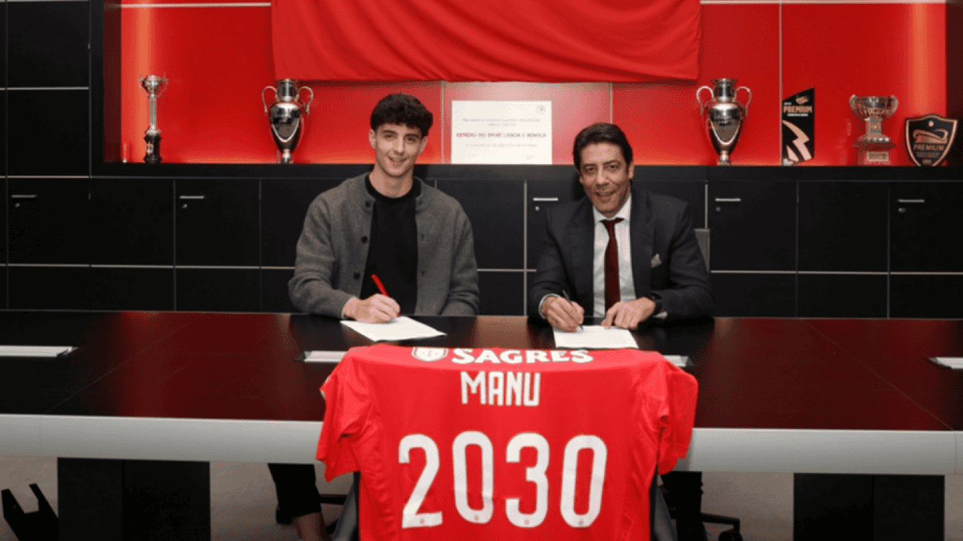 Manu Silva deixa Vitória SC e assina pelo Benfica