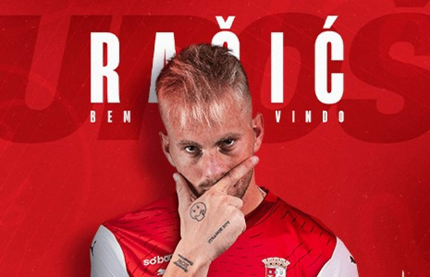 Uros Racic regressa ao SC Braga por empréstimo até ao final da época