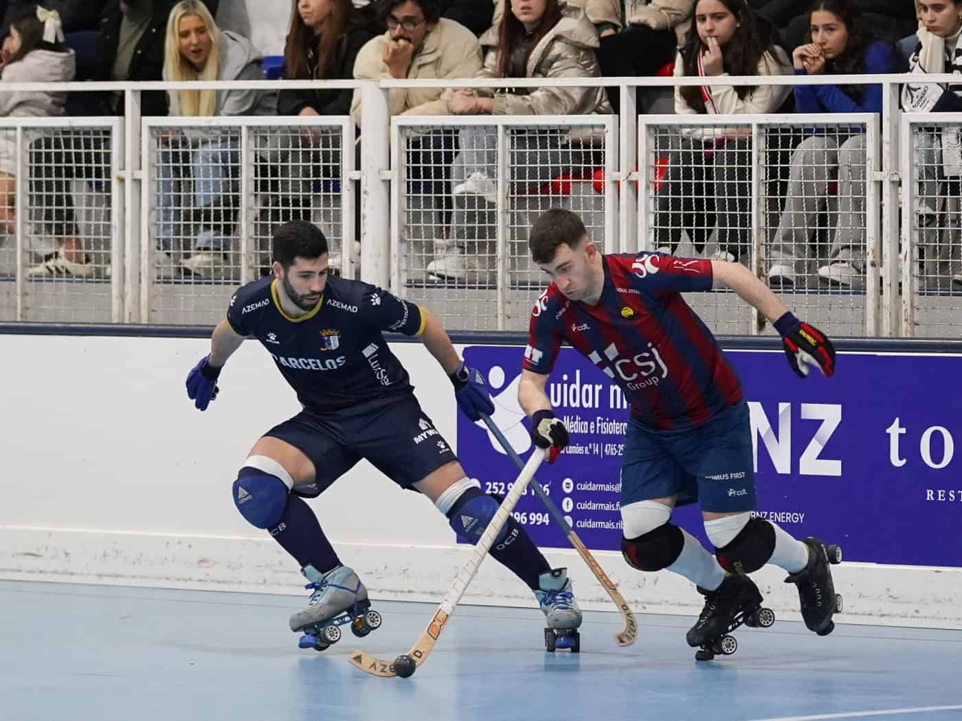 Óquei Clube de Barcelos empata com Barcelona e segue no 1.º lugar do grupo&nbsp;