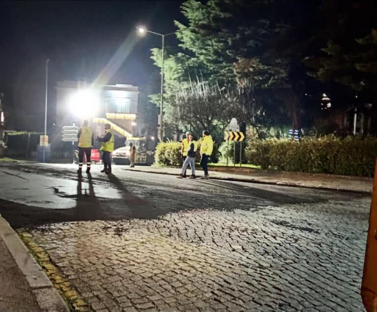 Pavimentação na rotunda 'Sá de Miranda' concluída com regresso do bom tempo