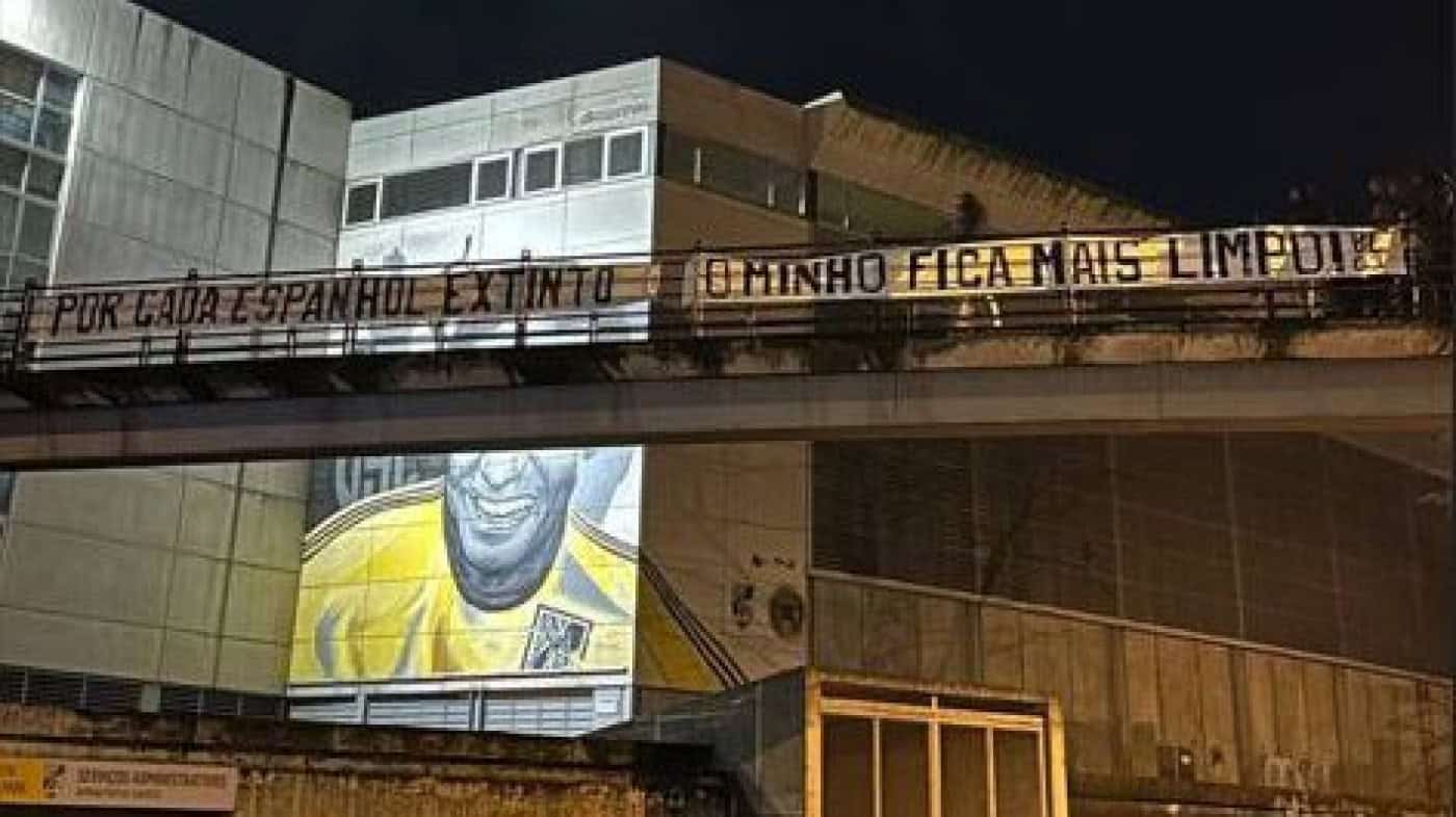 Direção do SC Braga repudia tarjas colocadas em Guimarães&nbsp;