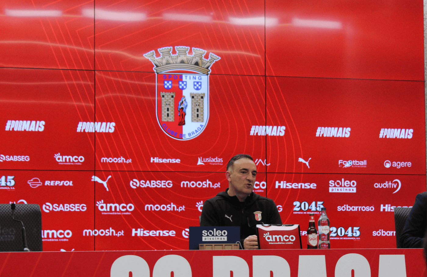 Carlos Carvalhal quer o SC Braga “humilde e com os pés no chão” para vencer na Luz