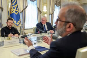 Paulo Rangel encontrou-se com Volodymyr Zelensky em Kiev&nbsp;