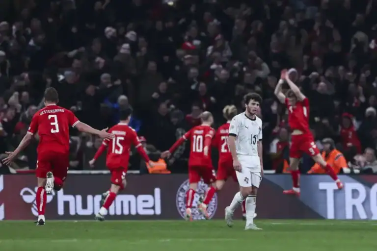 Seleção portuguesa perde na Dinamarca