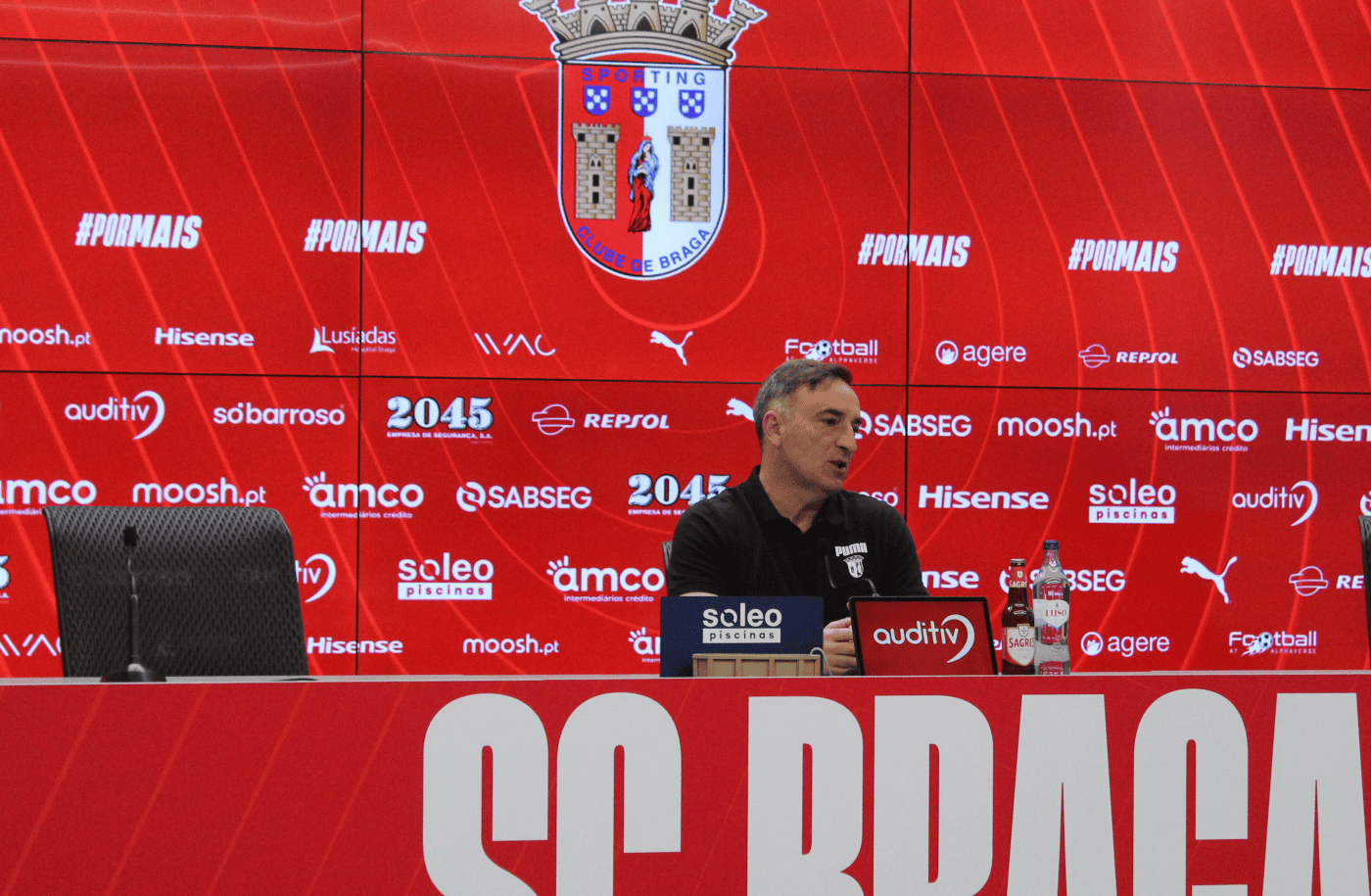 Carvalhal. “O SC Braga está em alerta vermelho em todos os jogos, desde o início do ano”