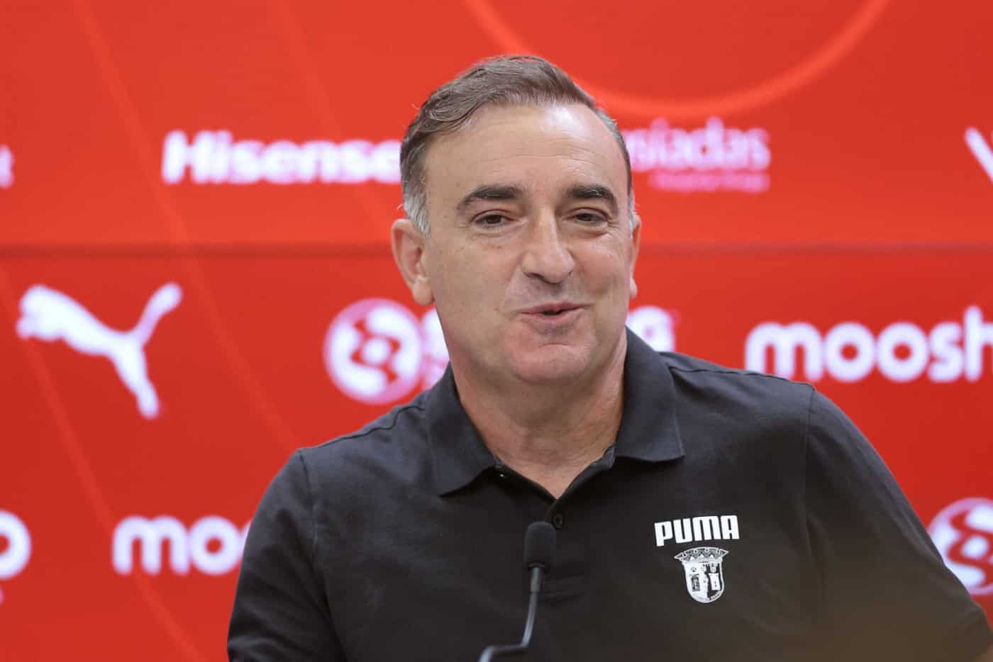 Carvalhal diz que SC Braga vai à "luta com tudo" para vencer Sporting