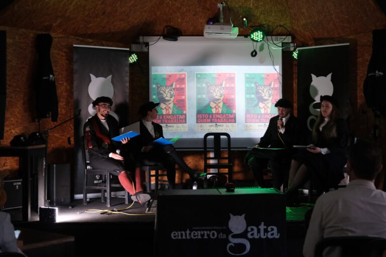 "Isto é Engatar quem trabalha!". Enterro da Gata com cartaz mais eclético em 2025