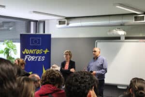 Maria Luís Albuquerque. “É importante mostrar que a Europa não está presente só nas capitais”