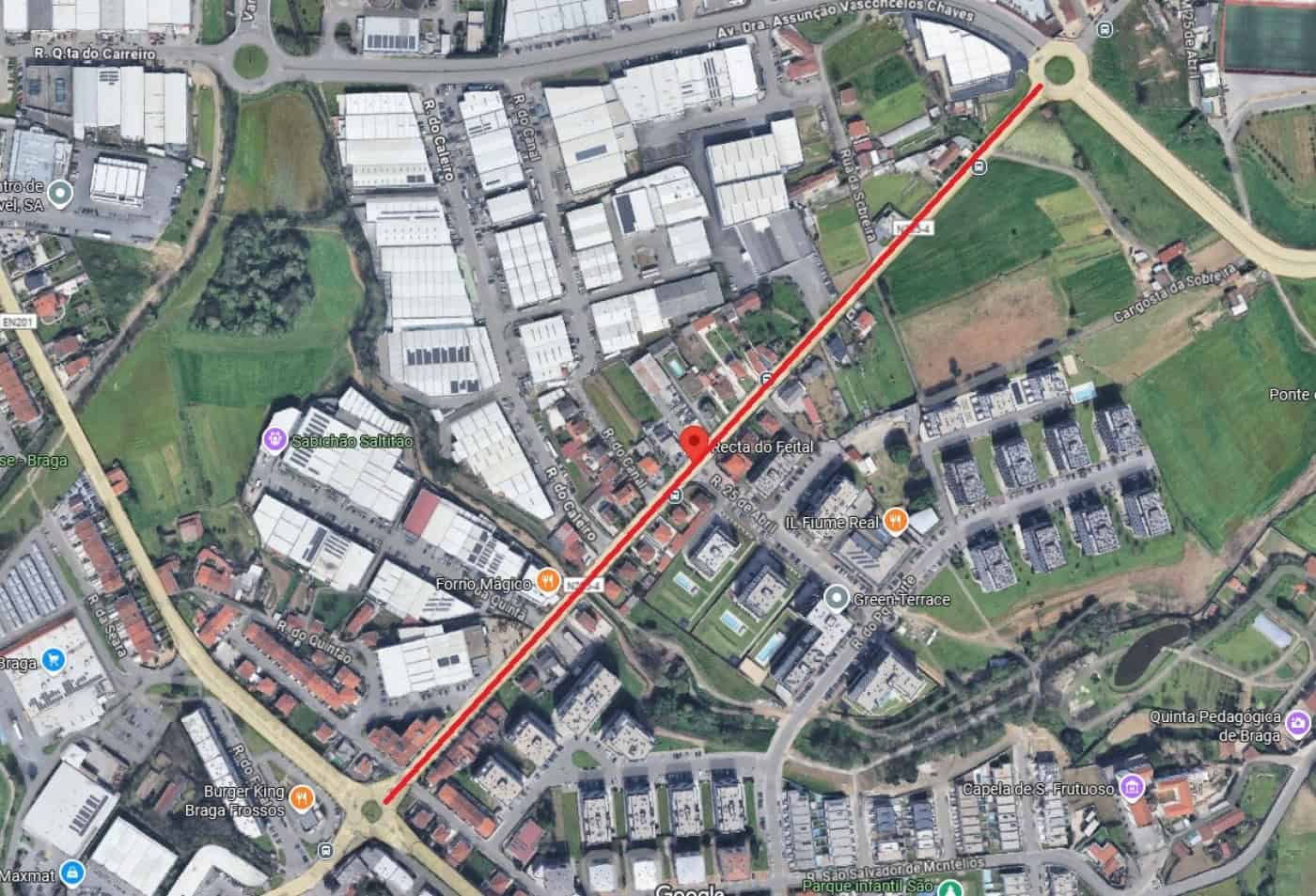 Trânsito interdito na Reta do Feital durante dois meses