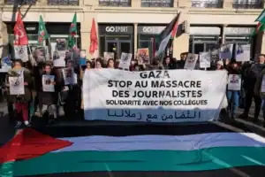 Redações de todo o mundo protestam hoje contra assassínio de jornalistas em Gaza&nbsp;