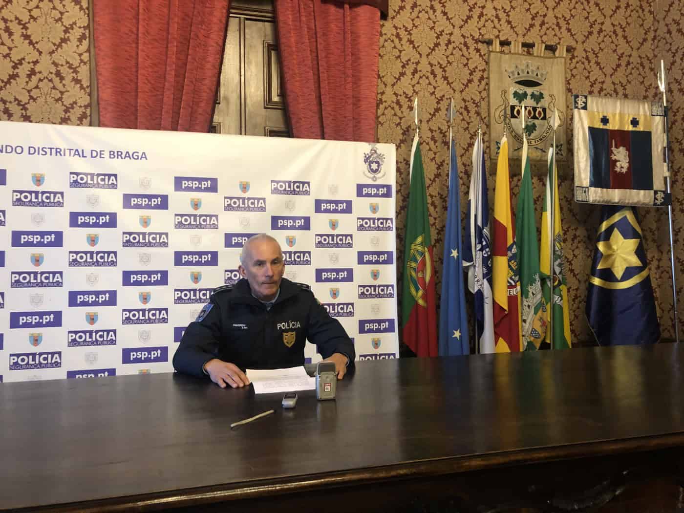 PSP detém suspeito de 12 crimes em Braga